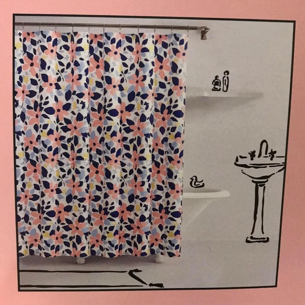 Kate Spade Multicolor Floral Shower Curtain
